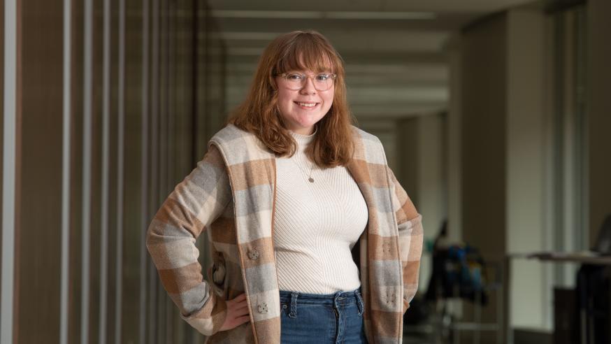 History and social studies teacher alumna Madalyn McCabe