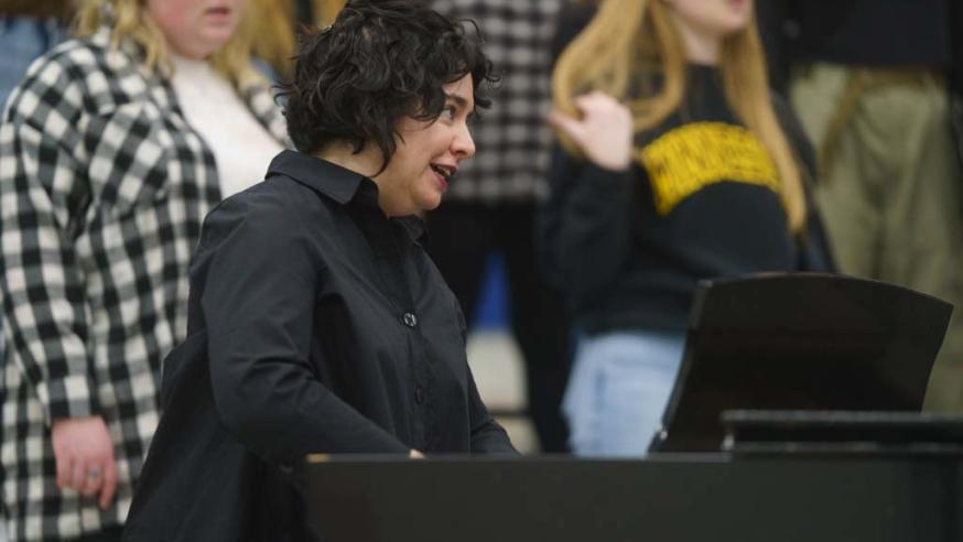 Coreen Duffy, guest artist in Choral music classes