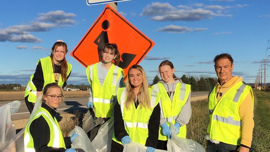 ENPH and Crispin Pierce doing highway cleanup