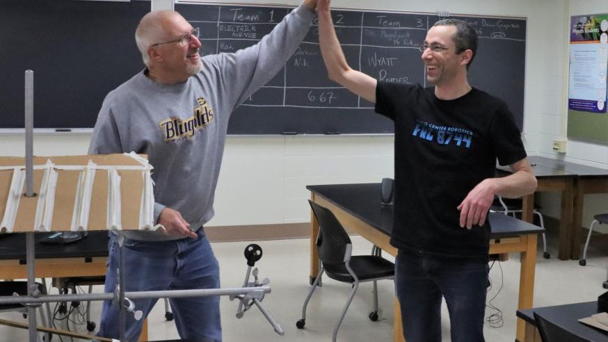 Physics classroom high five