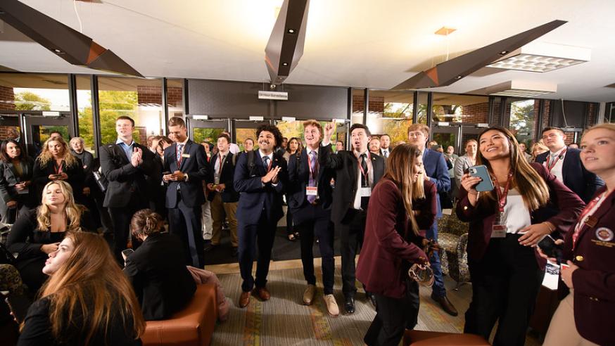 students seeing results in sales competition