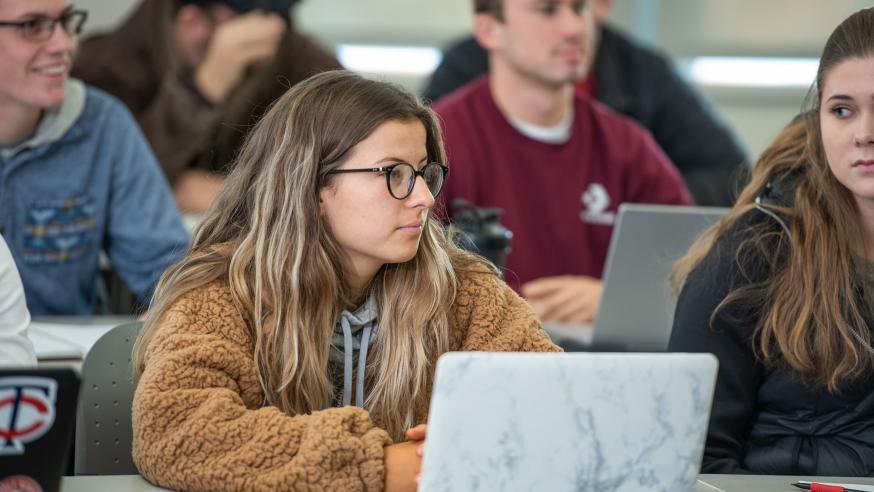 College of Business students in class