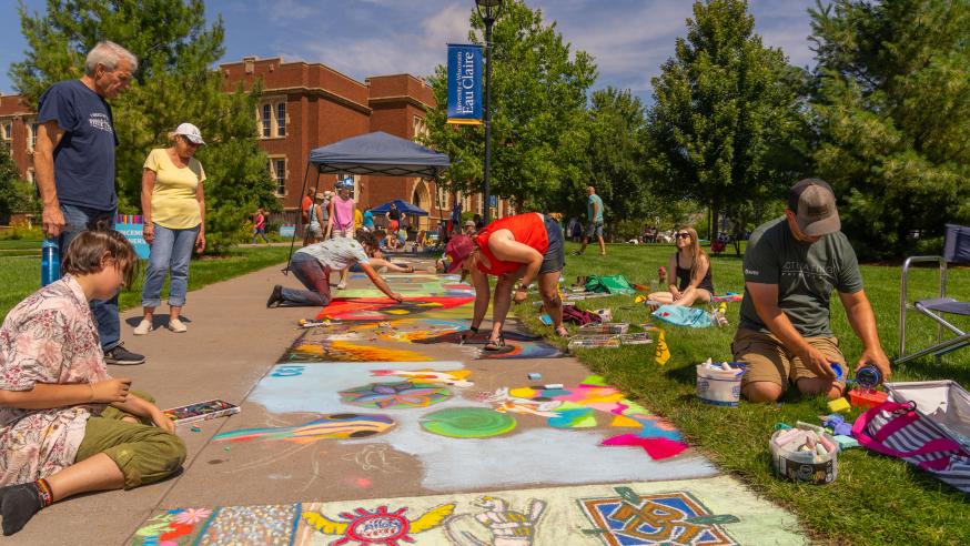 Chalkfest scene 