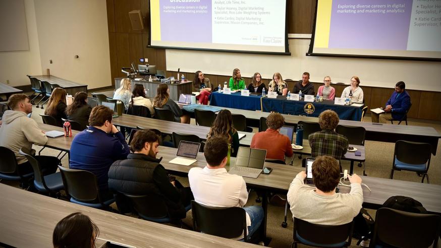 Students attending 2024 Marketing Analytics Panel