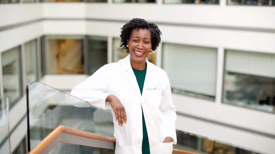 Dr Rachel Issaka , hospital portrait 