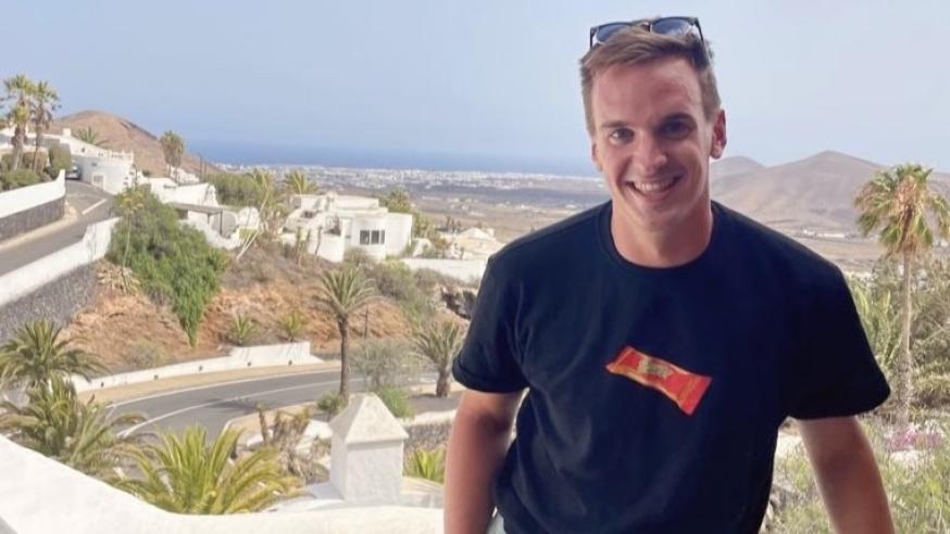 Brett Farmer in Spain for study abroad 