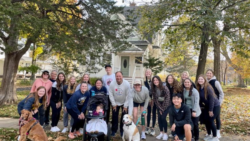 Kins Club Walk with Faculty