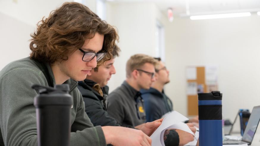 Supply Chain Management students in class