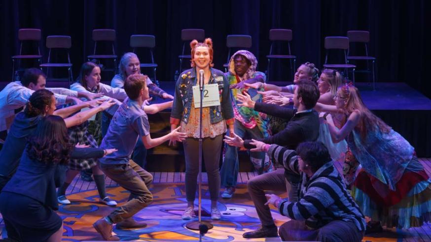 Scene from the Putnam Spelling Bee theatre performance