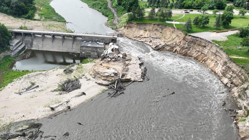 Rapidan Dam research drone shot