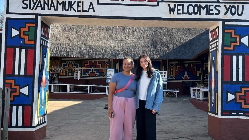 Sadie and Alicia Long in South Africa