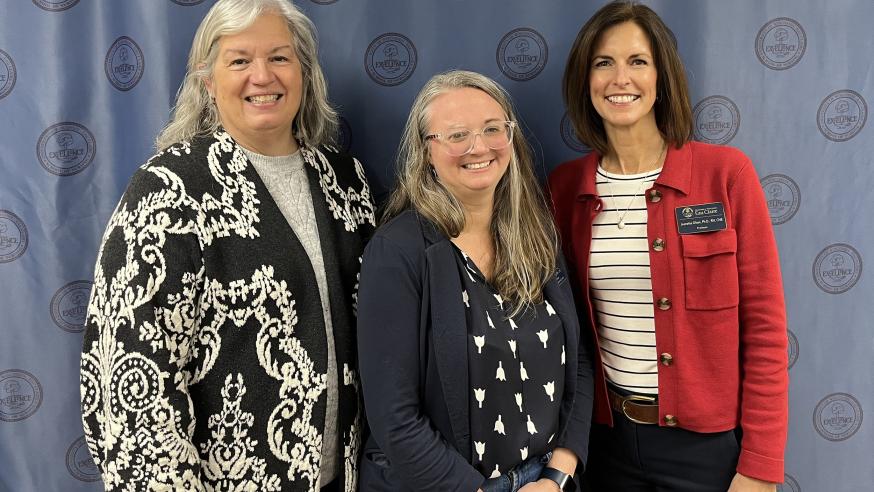 UW-Eau Claire nursing faculty Drs. Kristen Abbot-Anderson, Meg Lagunas and Jeanette Olsen