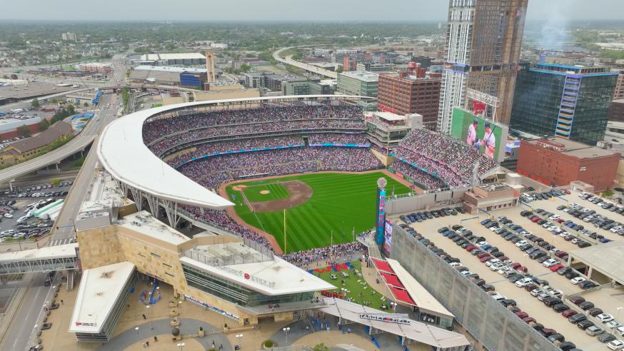 Twins stadium in Minneapolis 