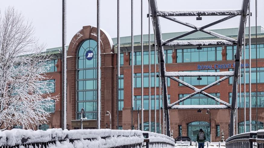 RCU winter external shot from bridge 