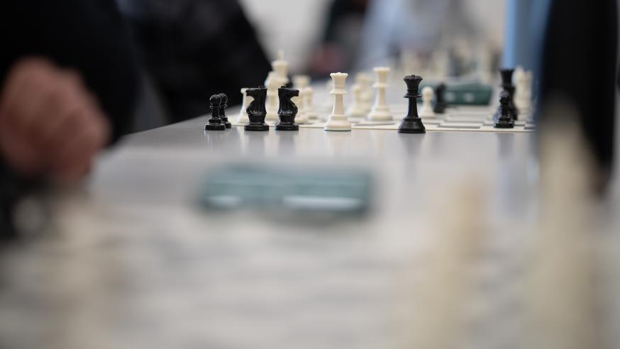 Chess board from Garry Kasparov visit 2024