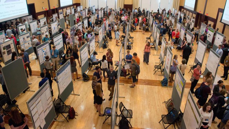 CERCA research presentations in the Ojibwe Ballroom