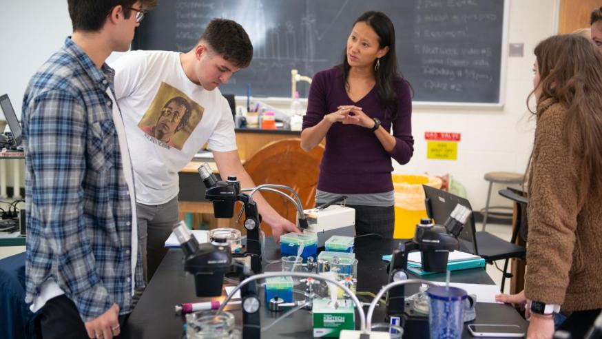 Biology classroom discussion