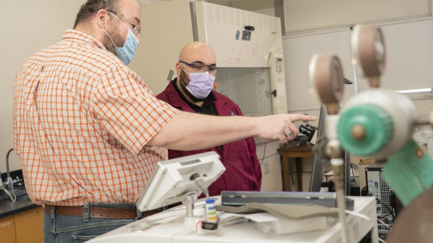 Dr. Kurt Wiegel and Broc Kelley