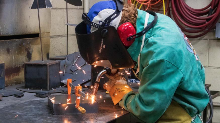 Power coating sculpture