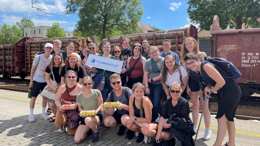 2022 CETS cohort with Fulbright alumna