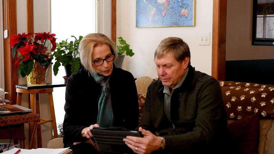 Dr. CeCelia Zorn, professor emerita of nursing, and her husband, Wayne Zorn.