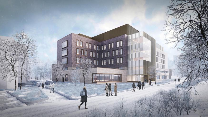 Rendering of UW-Eau Claire Science and Health Sciences Building