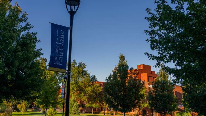 UW-Eau Claire campus in fall