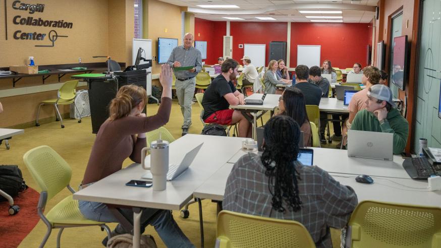 Information systems class in Scheider Hall