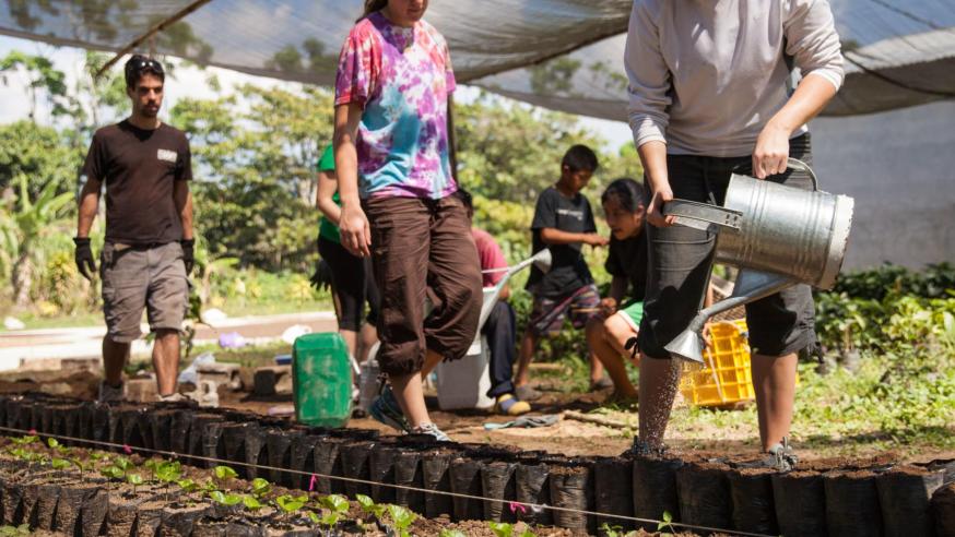 Students studying in Guatemala Students studying in Guatemala