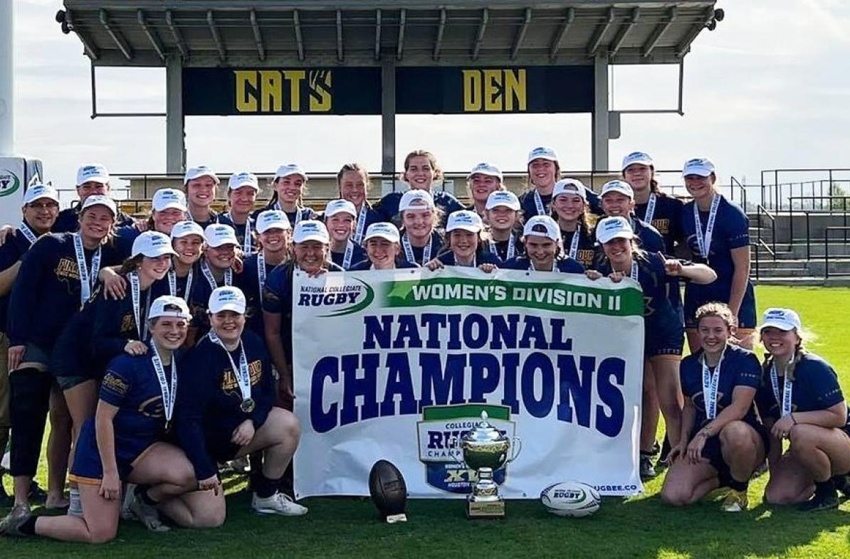 UWEC club rugby women's champions