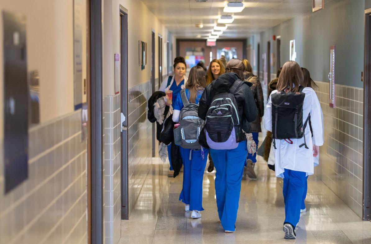 Nursing students at Marshfield site