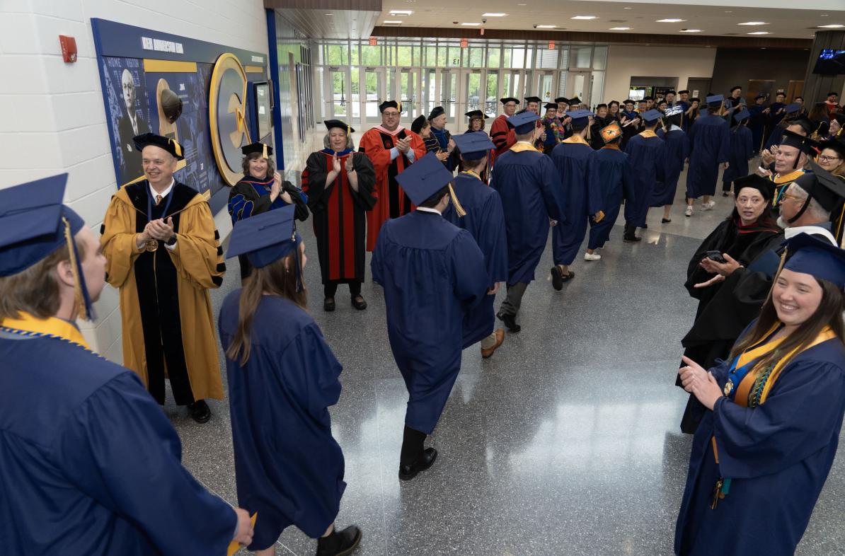 UW-Eau Claire Chancellor and deans applaud spring 2025 graduates