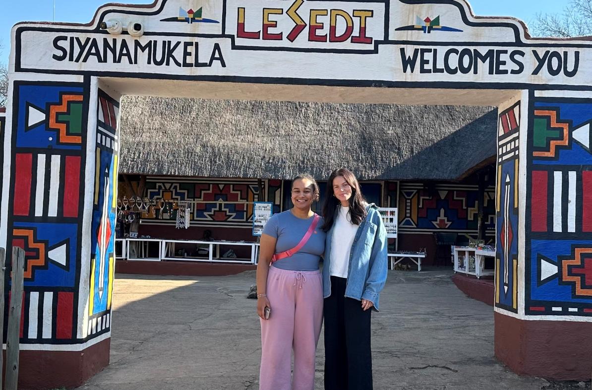 Sadie and Alicia Long in South Africa 