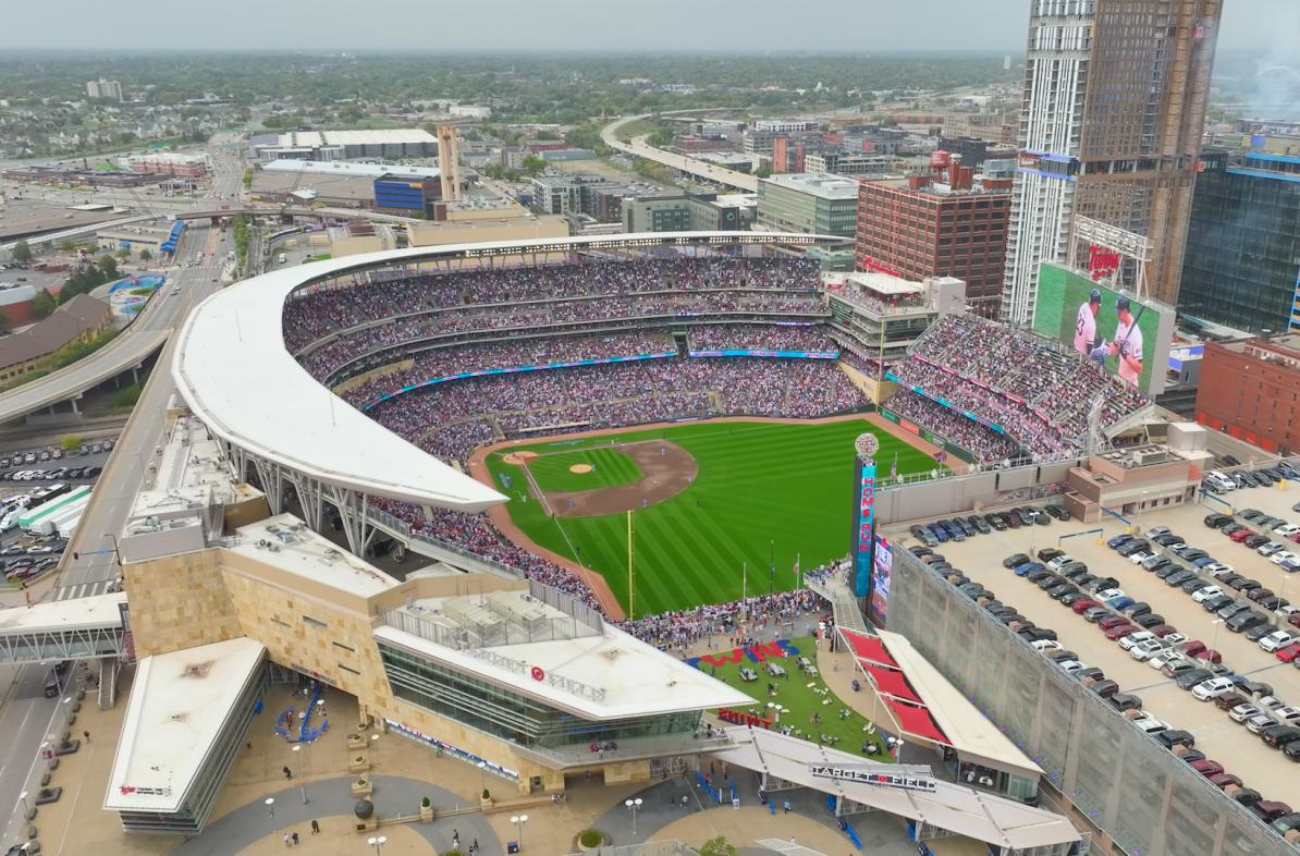 Twins stadium in Minneapolis 