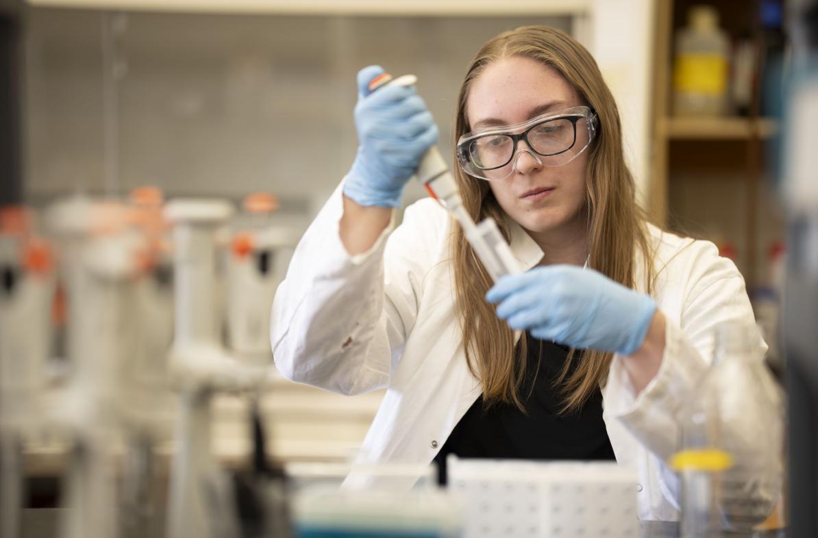 Cadence Cordova in lab 