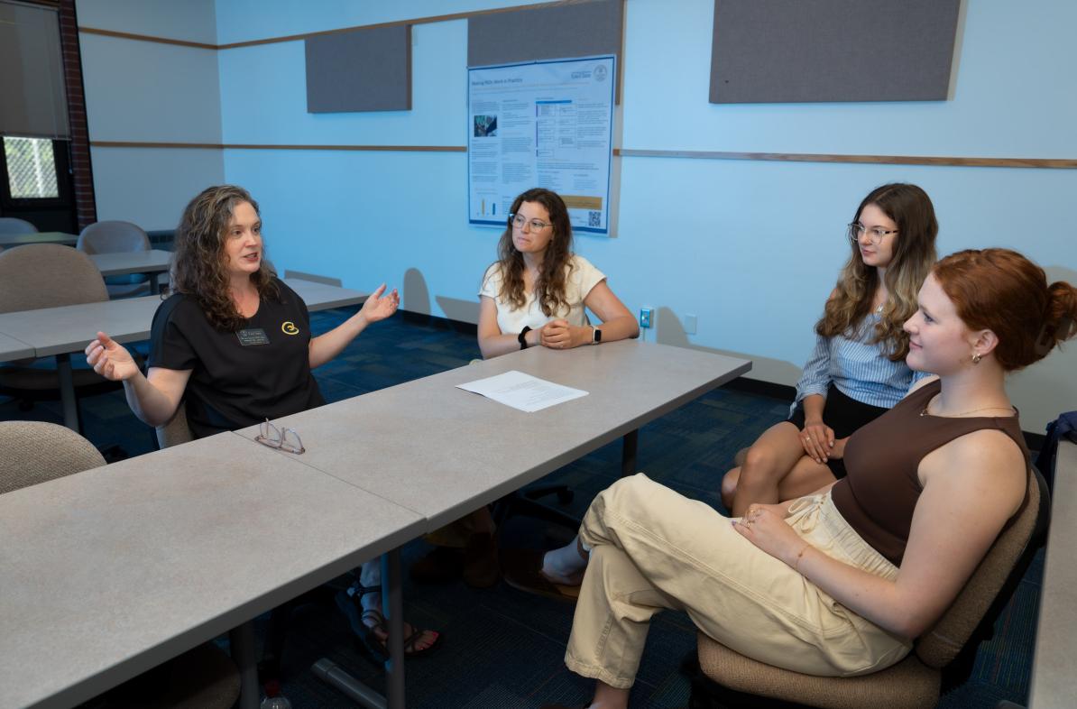 Psychiatric advance directive project meeting Mimi Sward and students