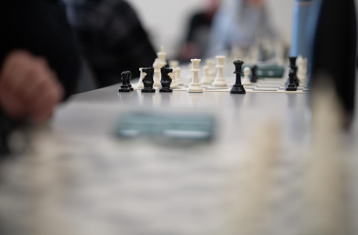 Chess board from Garry Kasparov visit 2024