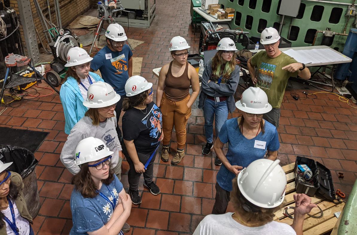 Students participating in the GeoPaths program