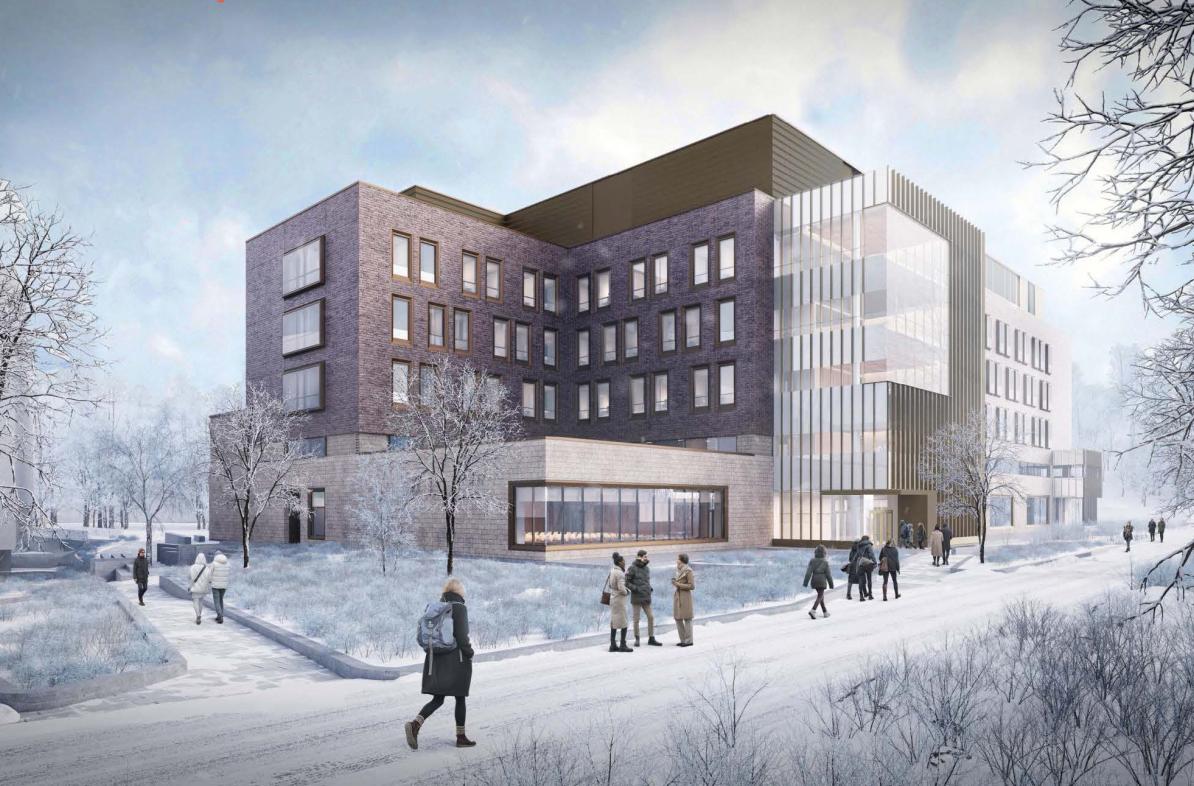 Science and Health Sciences building rendering
