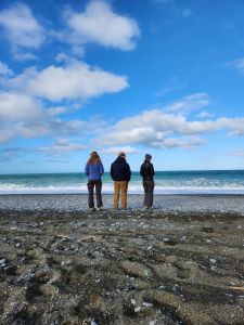 Harry Jol and students on beach Lithuania immersion research 