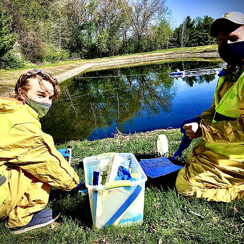 Water testing ENPH students 