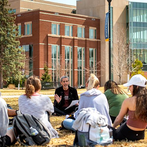 Outdoor class, Spanish with Manny Fernandez