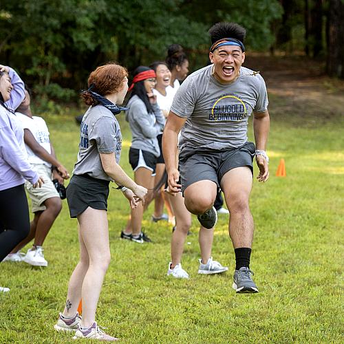 Blugold Beginnings students having fun